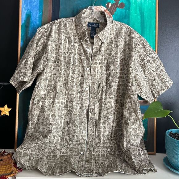Arnold Palmer Casual Button-Down Shirt in Earthy Tones L - Picture 5 of 16